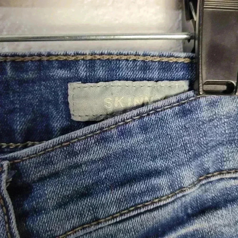 Aeropostale Skinny Denim Jeans Men's Size 30/32Blue 5-Pocket Whisker - Picture 6 of 10